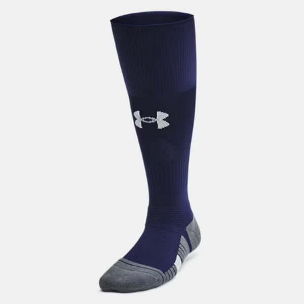 UA Magnetico Kids' Over-The-Calf Socks - Midnight Navy Thumbnail